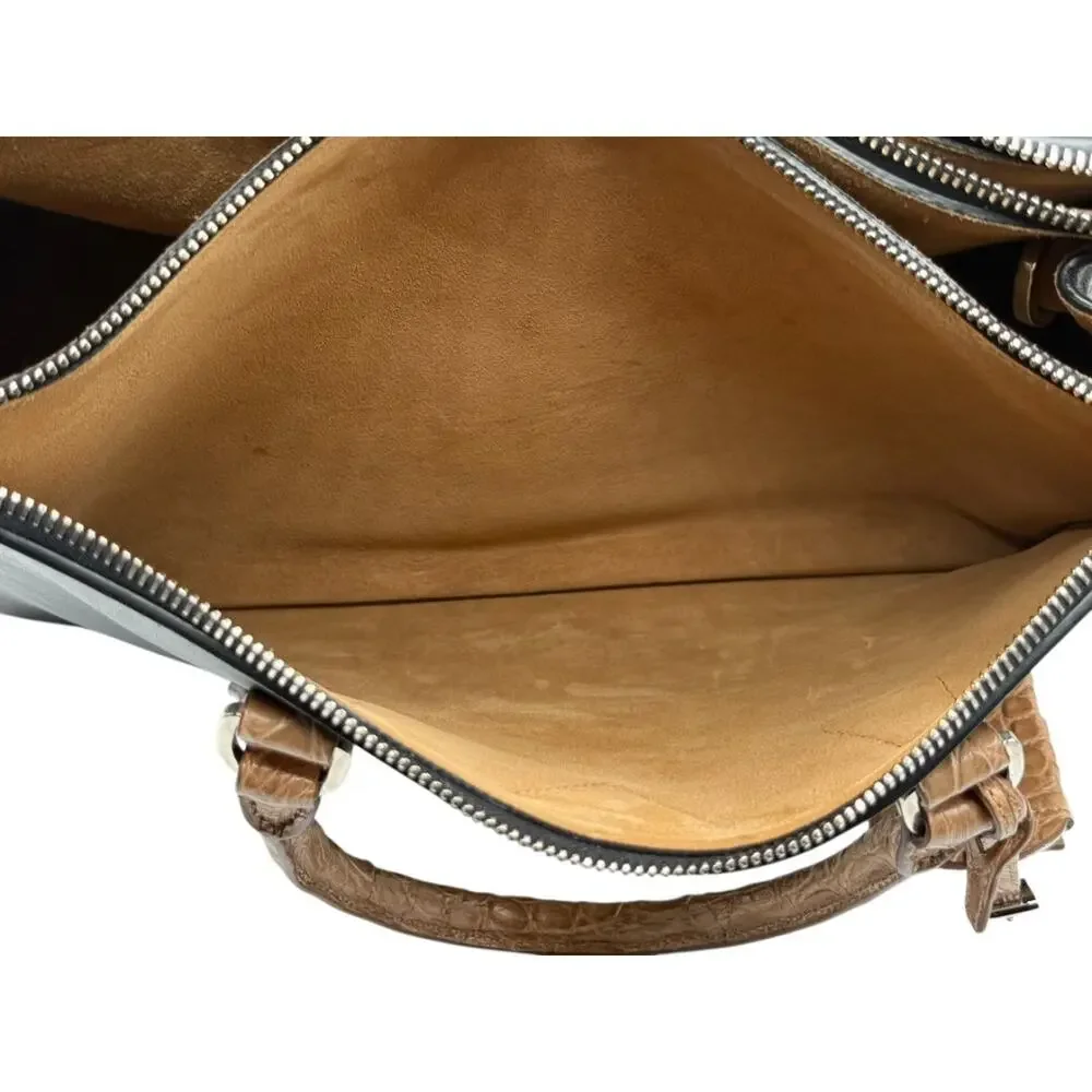 Prada Galleria Double Zip Tote in Nero & Sughero